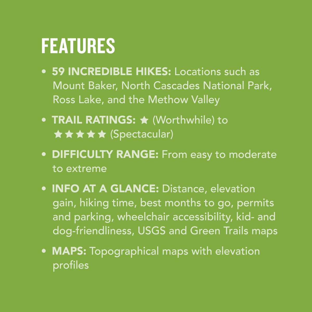 Day Hike Washington: North Cascades, 5th Edition: More than 50 Trails around Mount Baker-Snoqualmie National Forest, Chuckanuts, and Methow Valley