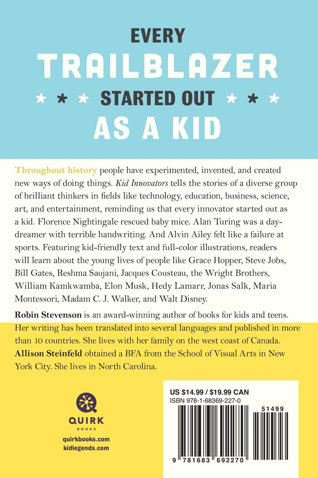 Kid Innovators: True Tales of Childhood from Inventors and Trailblazers (Kid Legends)