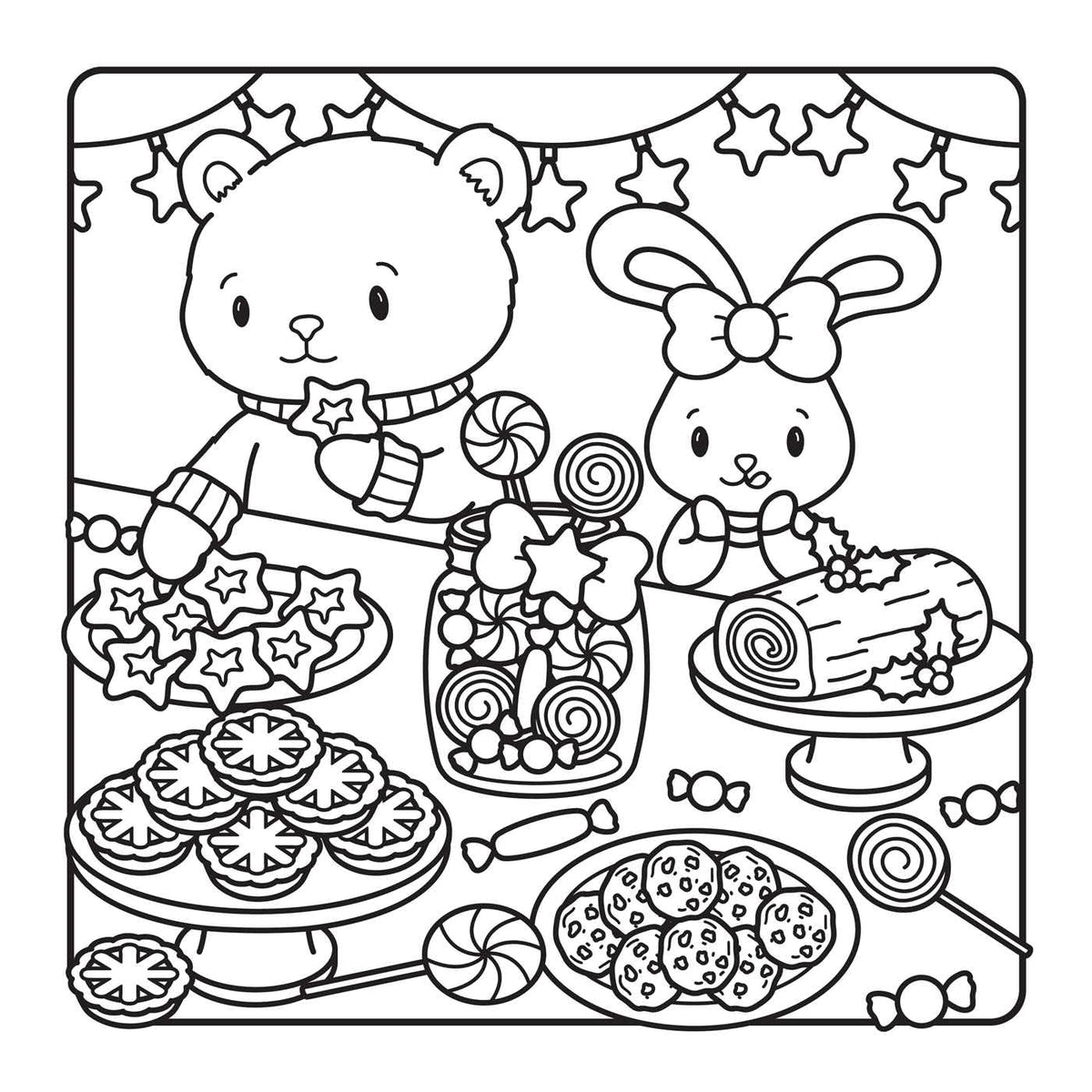 The Snuggly Winter Coloring Book (Cute and Cozy)