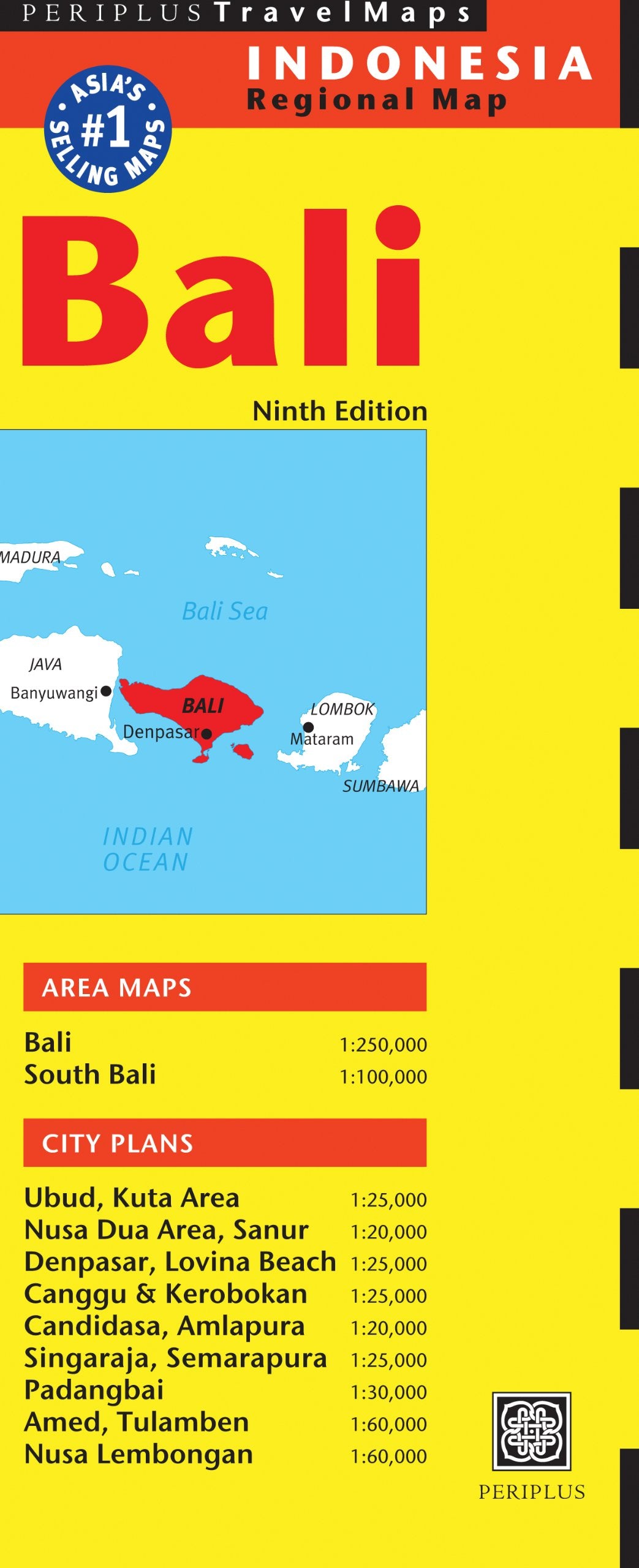 Bali Travel Map Ninth Edition (Periplus Travel Maps)
