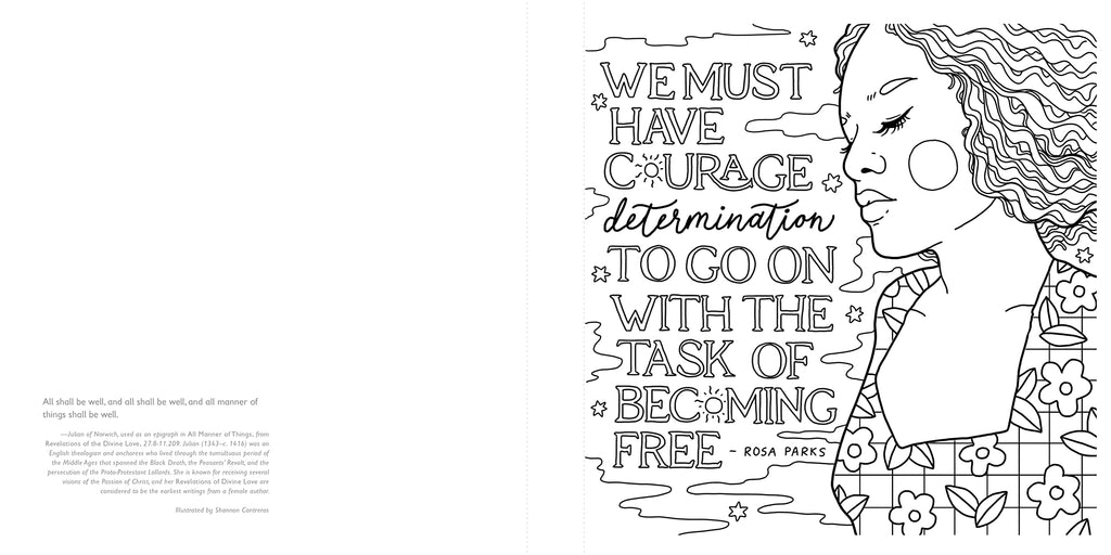 Courage, Dear Heart: A Coloring Book of Empowering Words from Inspirational Women