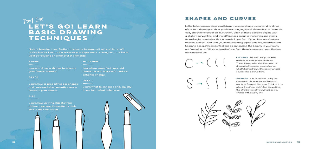 Peggy Dean's Guide to Nature Drawing and Watercolor: Learn to Sketch, Ink, and Paint Flowers, Plants, Trees, and Animals