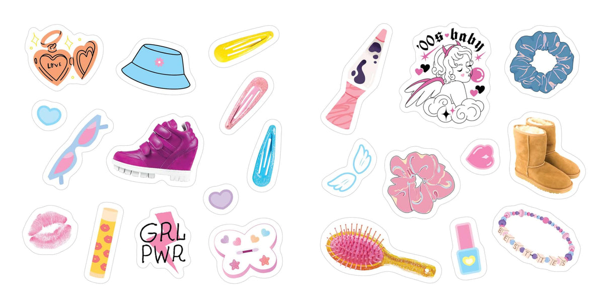 Y2K Stickers: 500+ Bold, Bubbly, and Blingy Stickers to Relive the '90s and '00s (StickerCore)