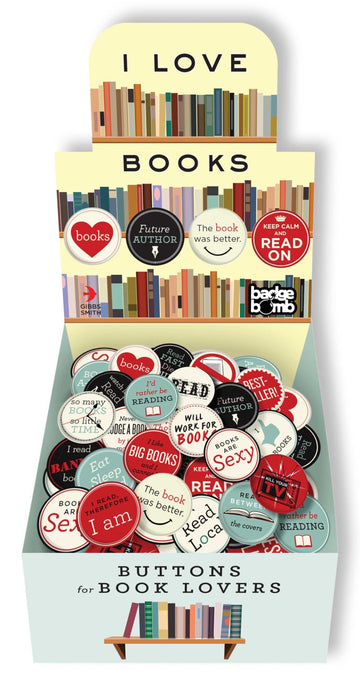 I Love Books Button Box (Lovelit)