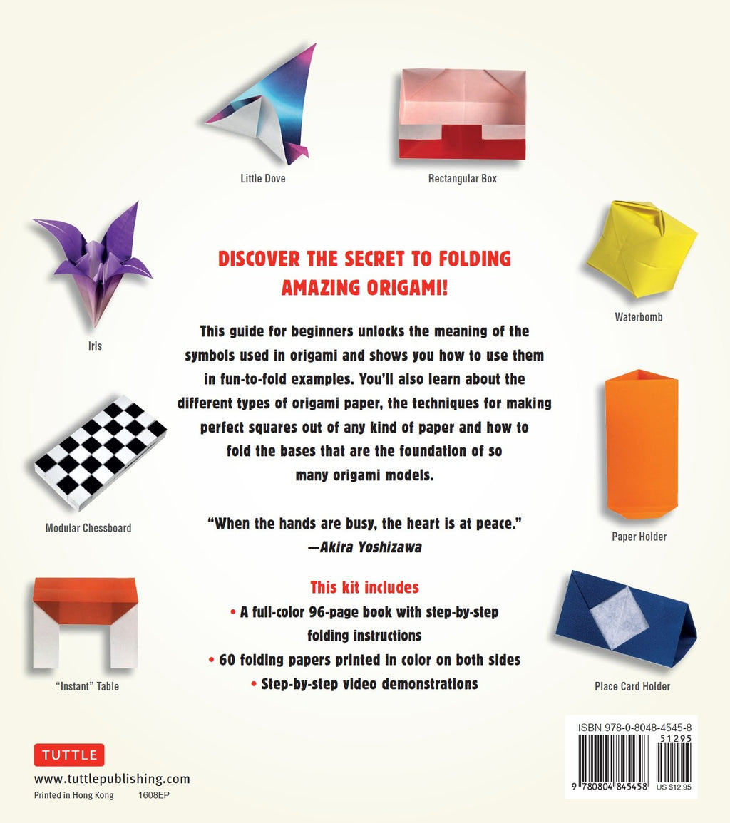 Origami Made Easy Kit: Step-by-Step Lessons for the Beginning Folder: Kit with Origami Book, 14 Projects, 60 Origami Papers, & Video Tutorial