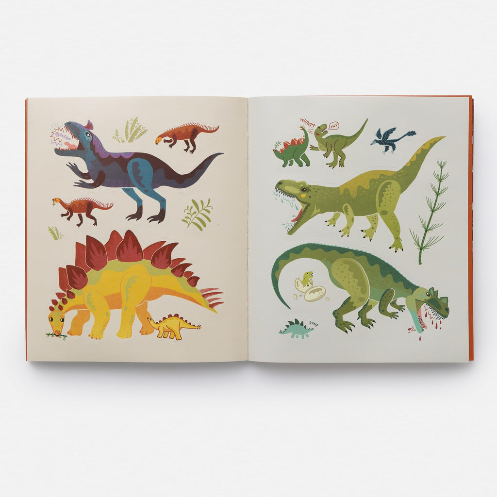 Dinosaurs Stickerology: 500 Stickers from Prehistoric Life; Stickers for Journals, Water Bottles, and Laptops; Stickers for Fossil and Paleontology Lovers