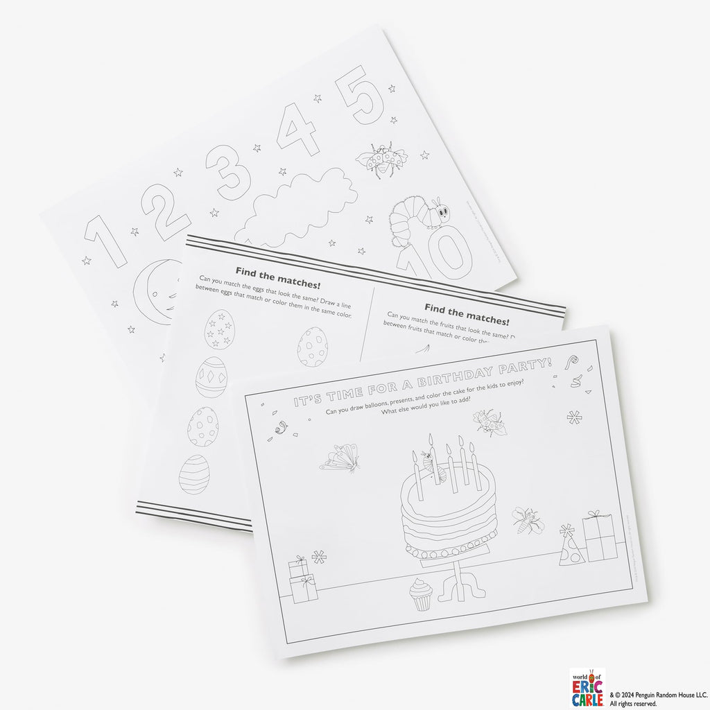 The Very Hungry Caterpillar's Coloring Placemats: 40 Activity Sheets to Color