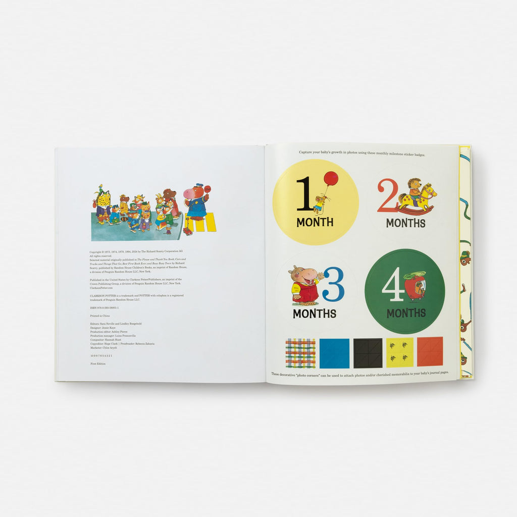 Richard Scarry's Busy, Busy Baby: A Record of Your Baby's First Year: Baby Book with Milestone Stickers