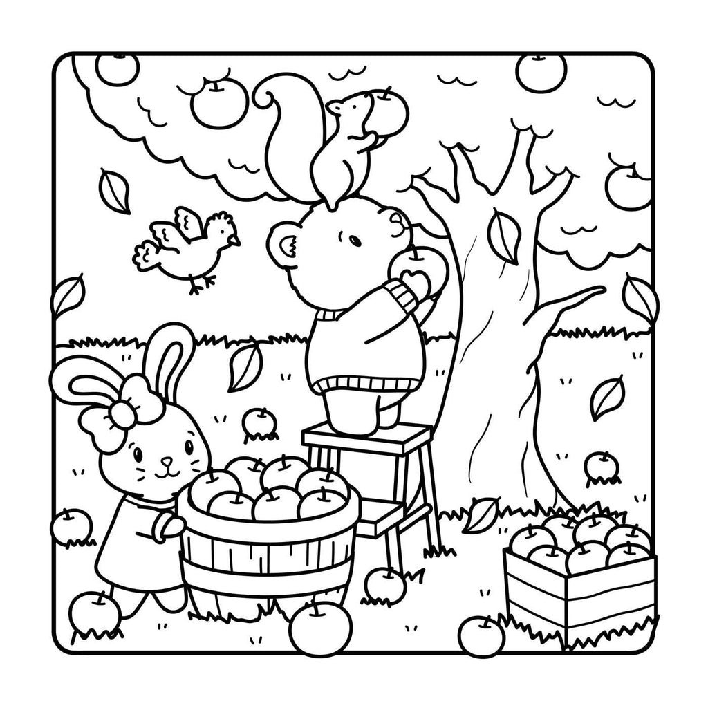 The Comfy Fall Coloring Book (Cute and Cozy)