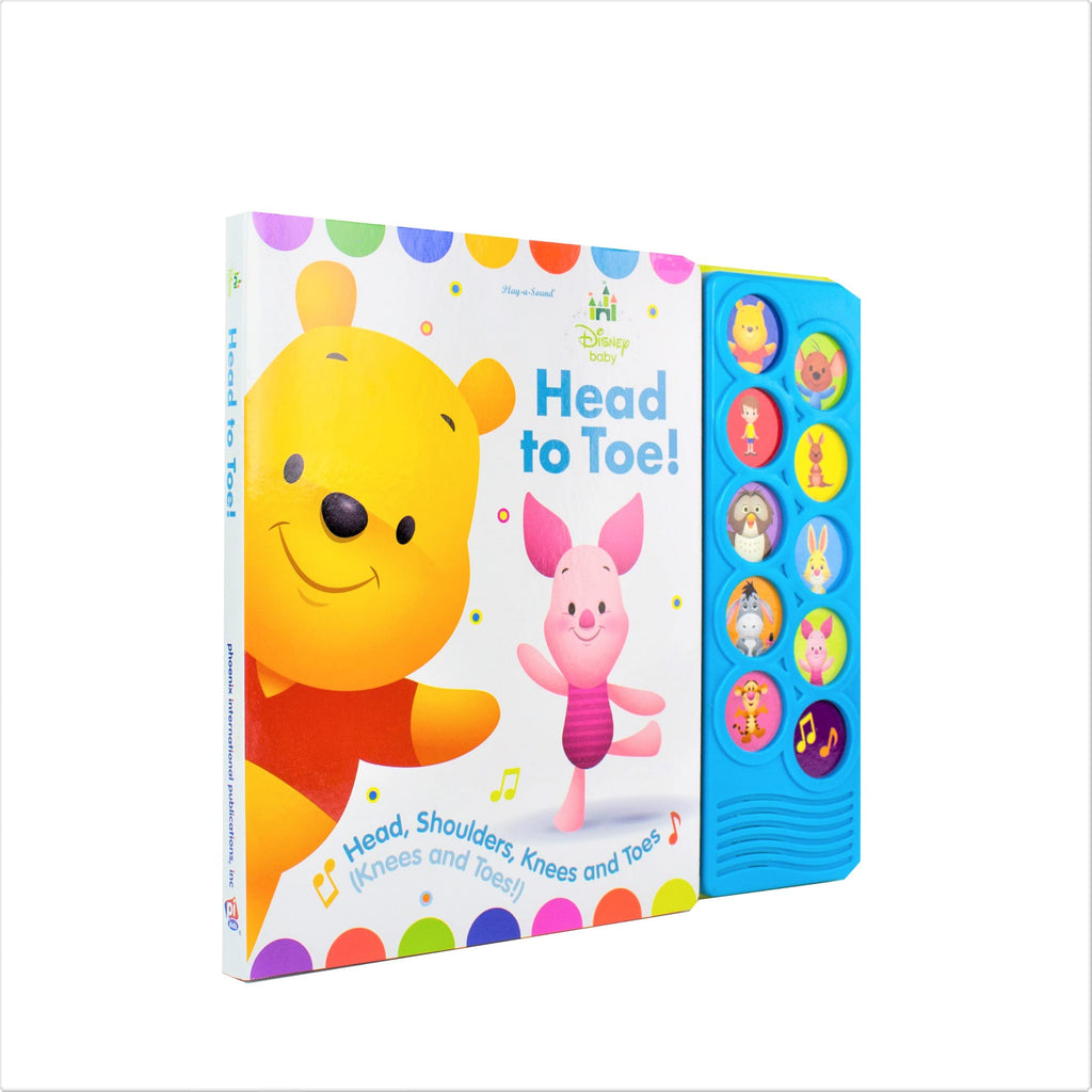 Disney Baby Winnie the Pooh - Head to Toe! 10-Button Sound Book - PI Kids