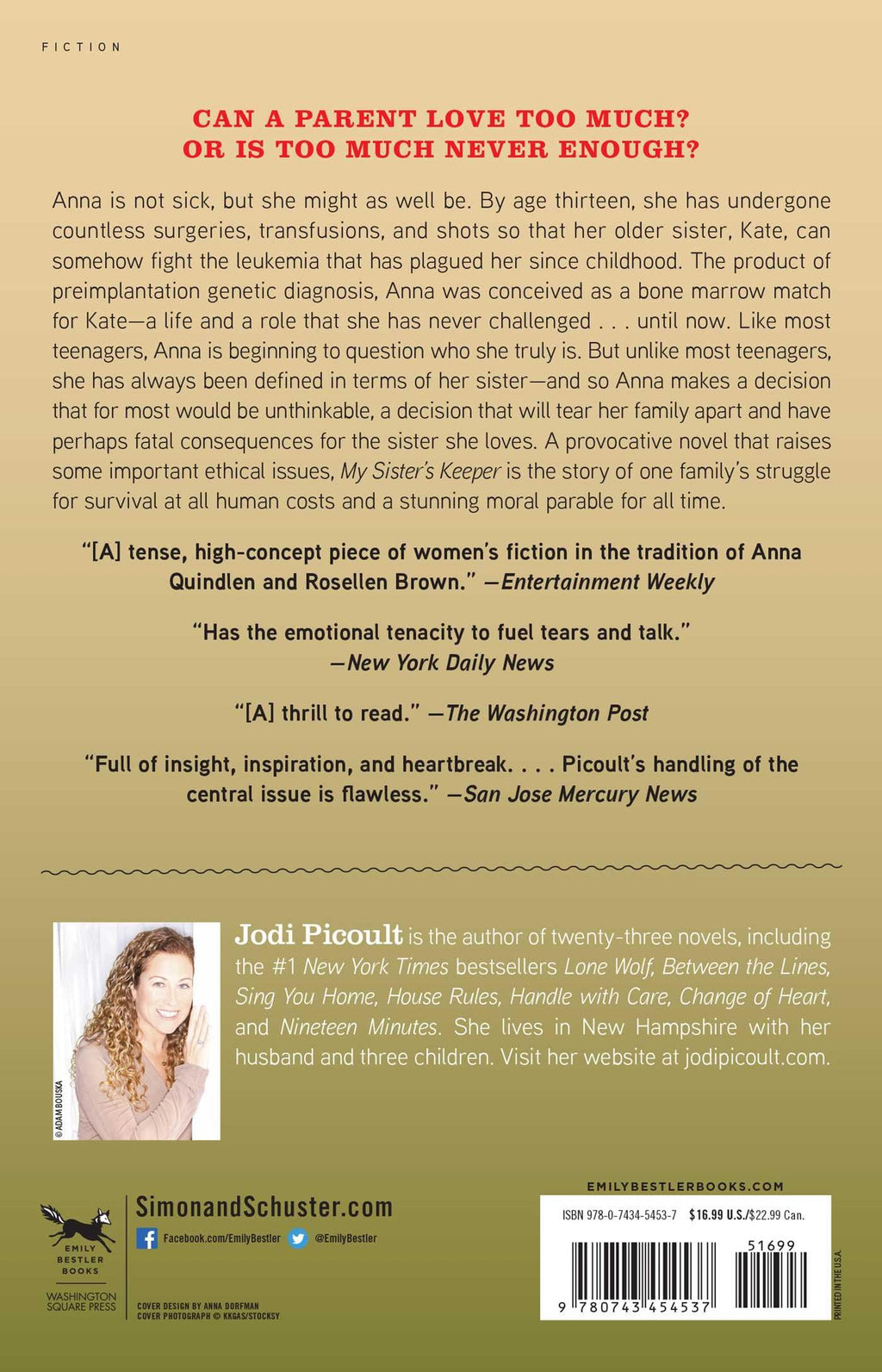 My Sister's Keeper: A Novel (Wsp Readers Club)