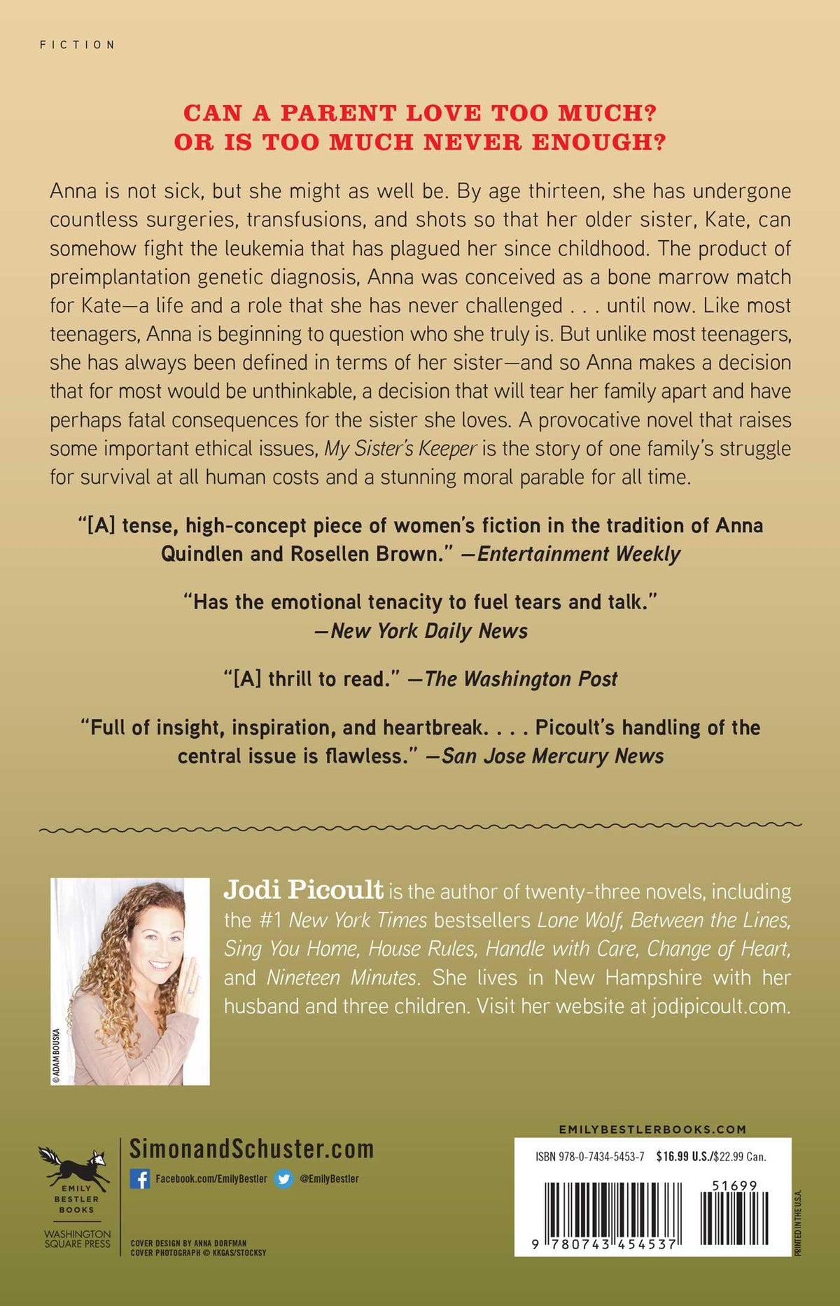 My Sister's Keeper: A Novel (Wsp Readers Club)