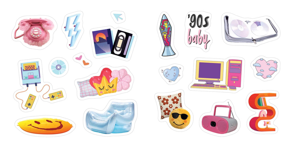 Y2K Stickers: 500+ Bold, Bubbly, and Blingy Stickers to Relive the '90s and '00s (StickerCore)