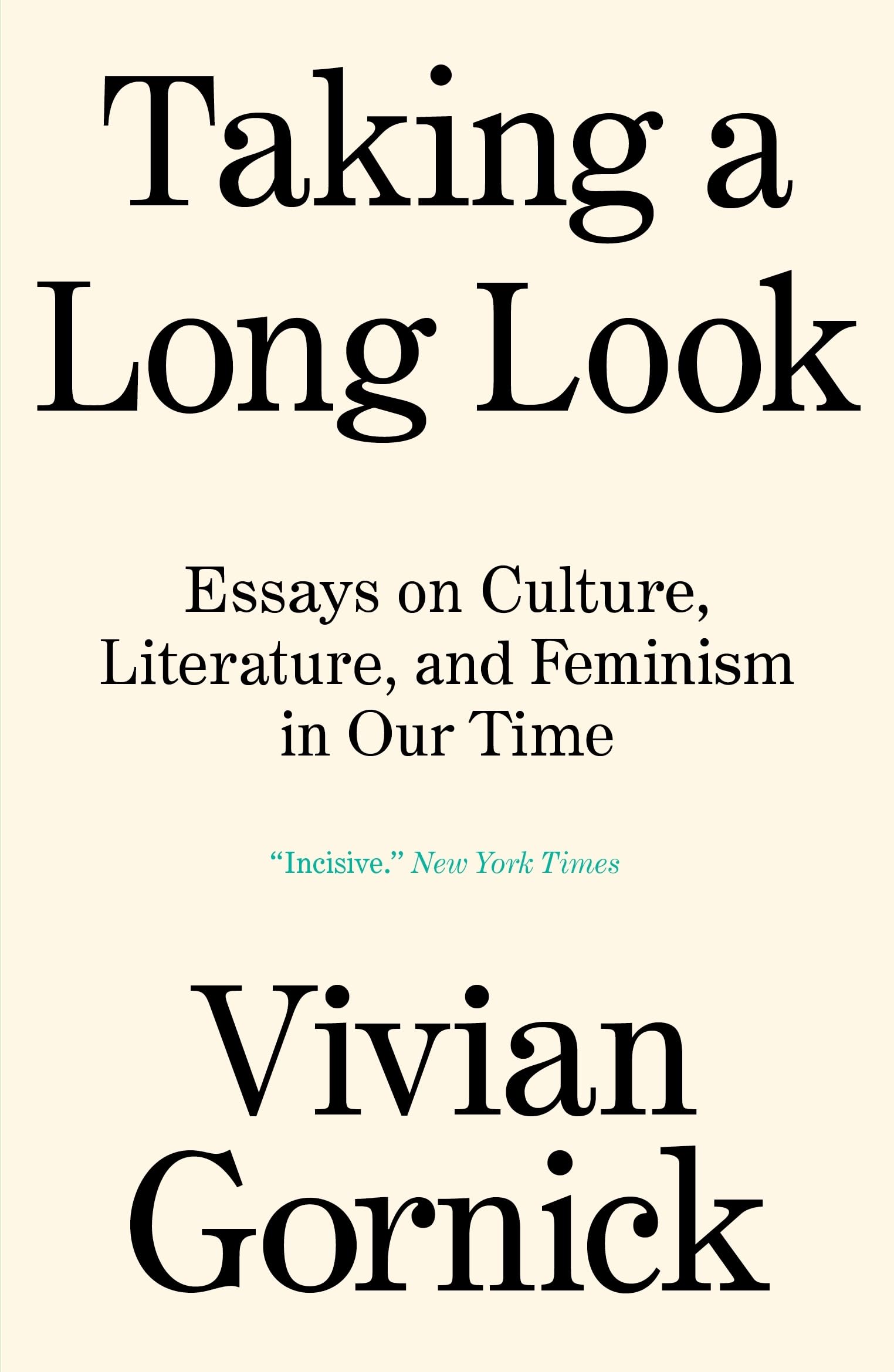 Taking A Long Look: Essays on Culture, Literature and Feminism in Our Time
