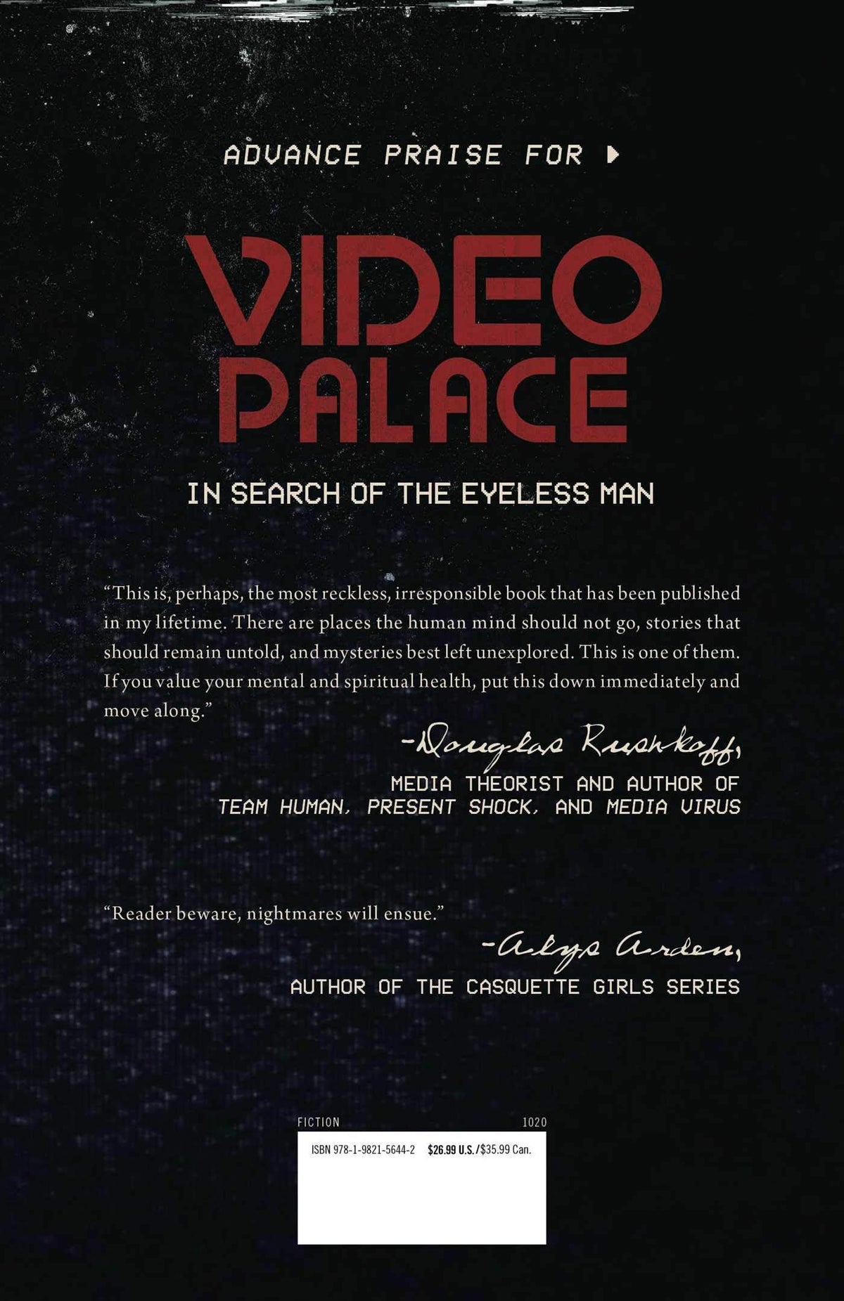 Video Palace: In Search of the Eyeless Man: Collected Stories