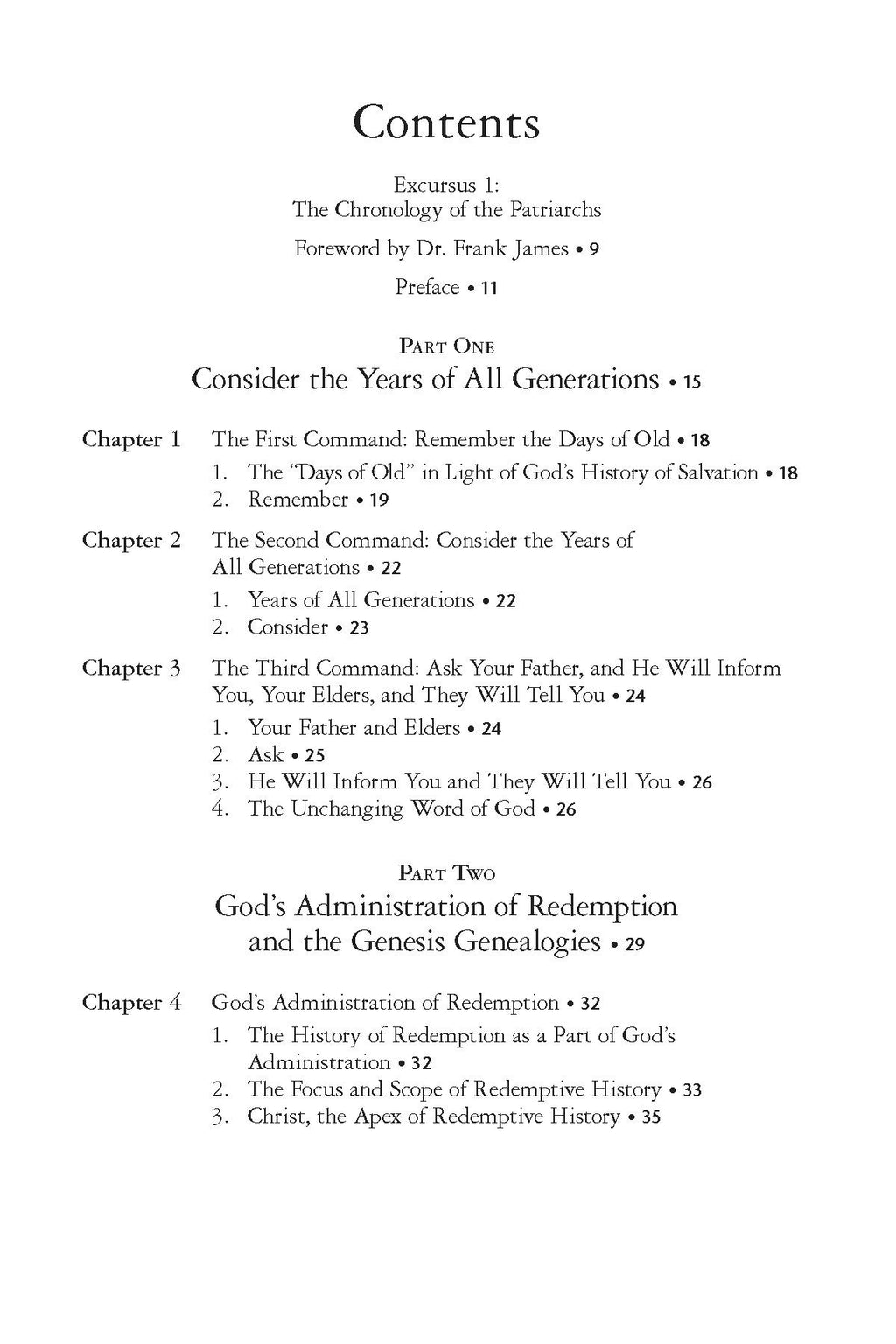 The Genesis Genealogies: God's Administration in the History of Redemption (Book 1)