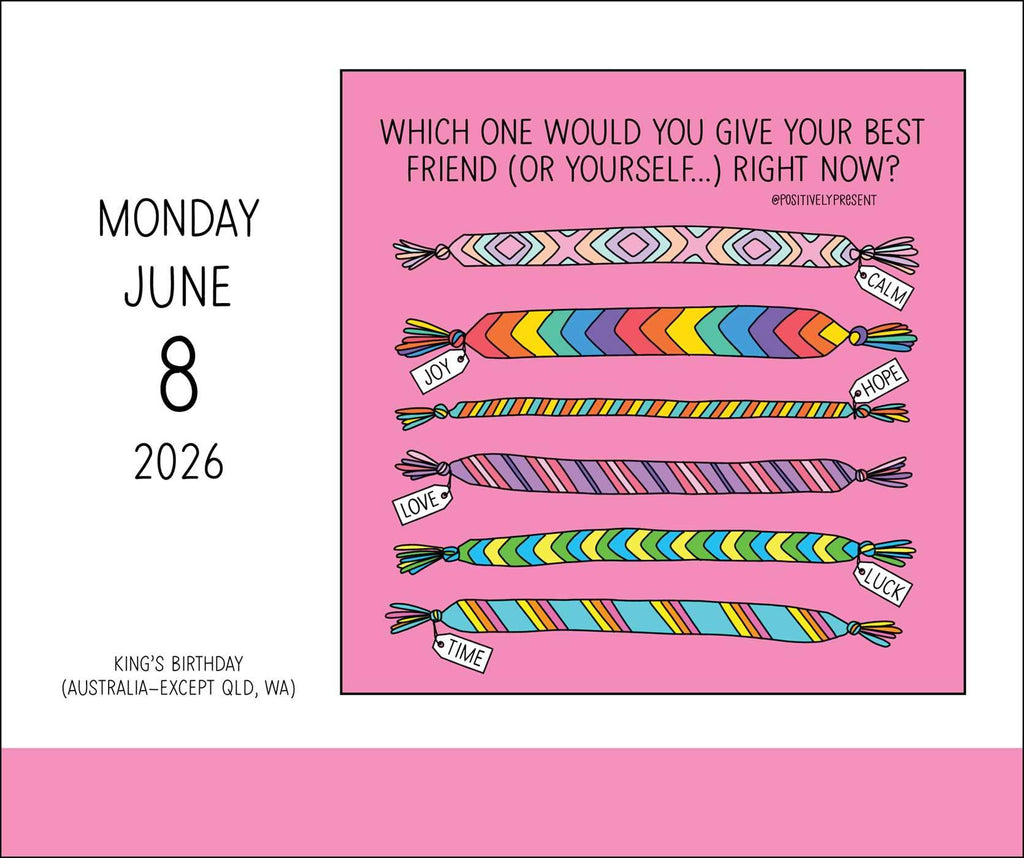 Positively Present 2026 Day-to-Day Calendar: Ready For It!