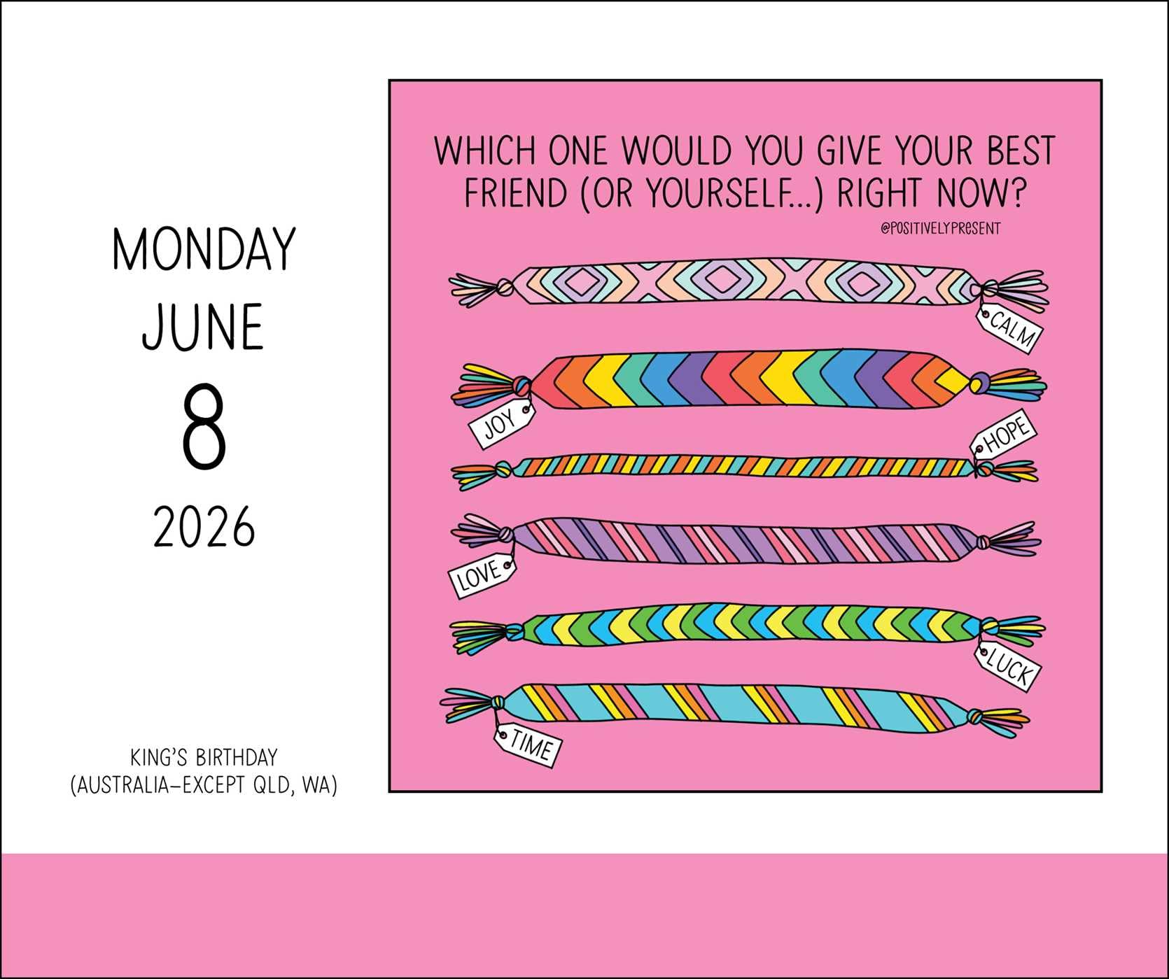 Positively Present 2026 Day-to-Day Calendar: Ready For It!