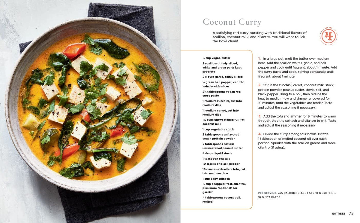 The Essential Vegan Keto Cookbook: 65 Healthy & Delicious Plant-Based Ketogenic Recipes: A Keto Diet Cookbook