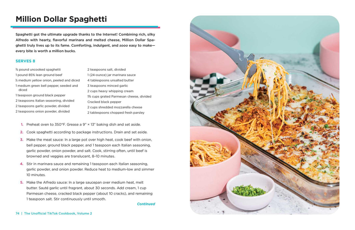 The Unofficial TikTok Cookbook, Volume 2: 75 (More!) Internet-Breaking Recipes for Meals, Snacks, Drinks, Treats, and More! (Unofficial Cookbook Gift Series)