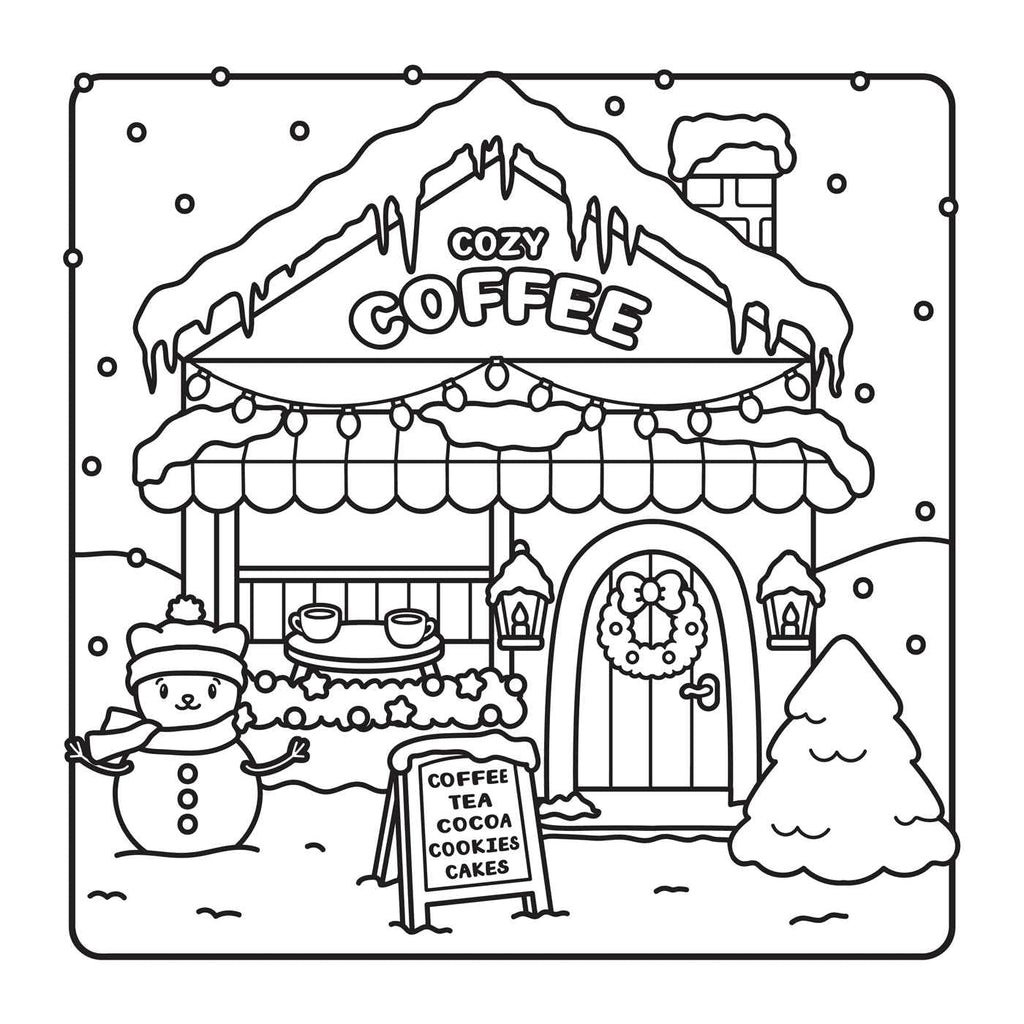 The Snuggly Winter Coloring Book (Cute and Cozy)