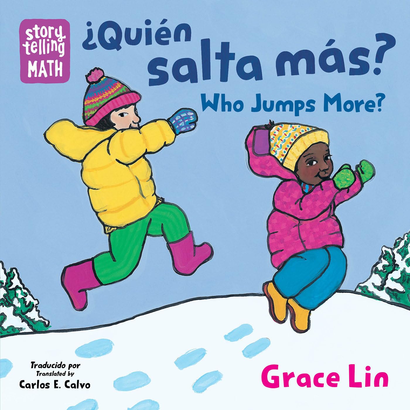 ¿Quién salta más? / Who Jumps More? (Spanish Bilingual Edition) (Storytelling Math)