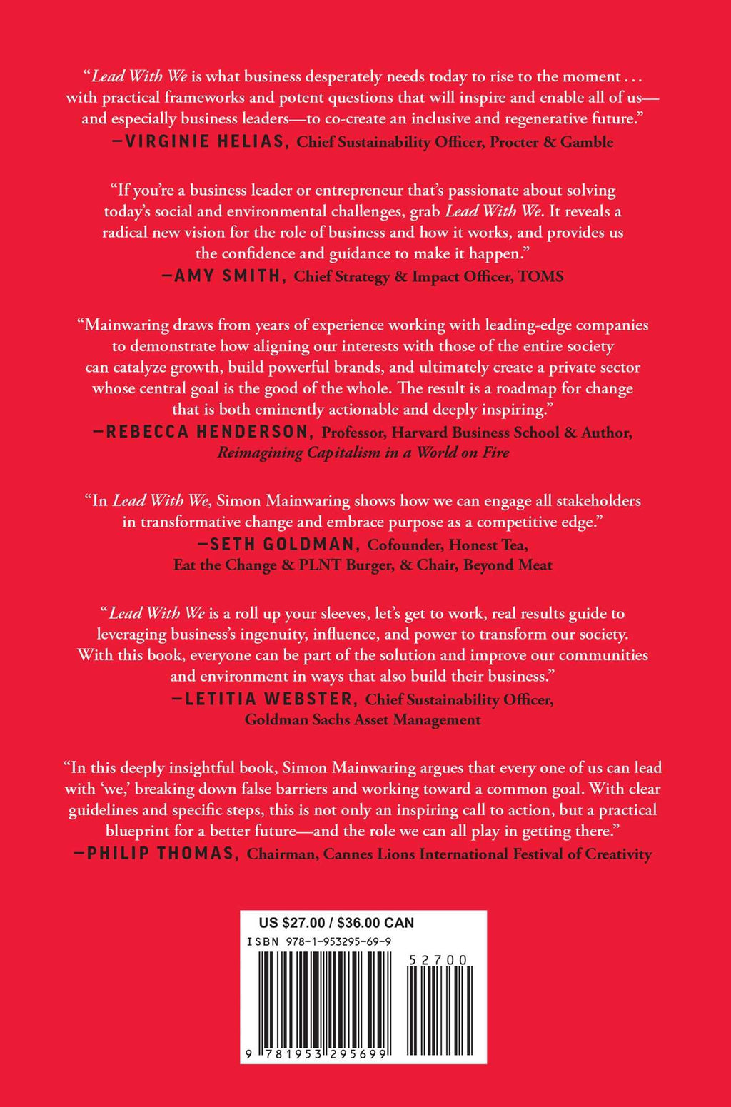 Lead with We: The Business Revolution That Will Save Our Future