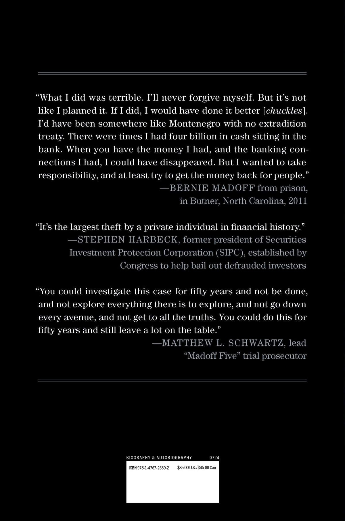 Madoff: The Final Word