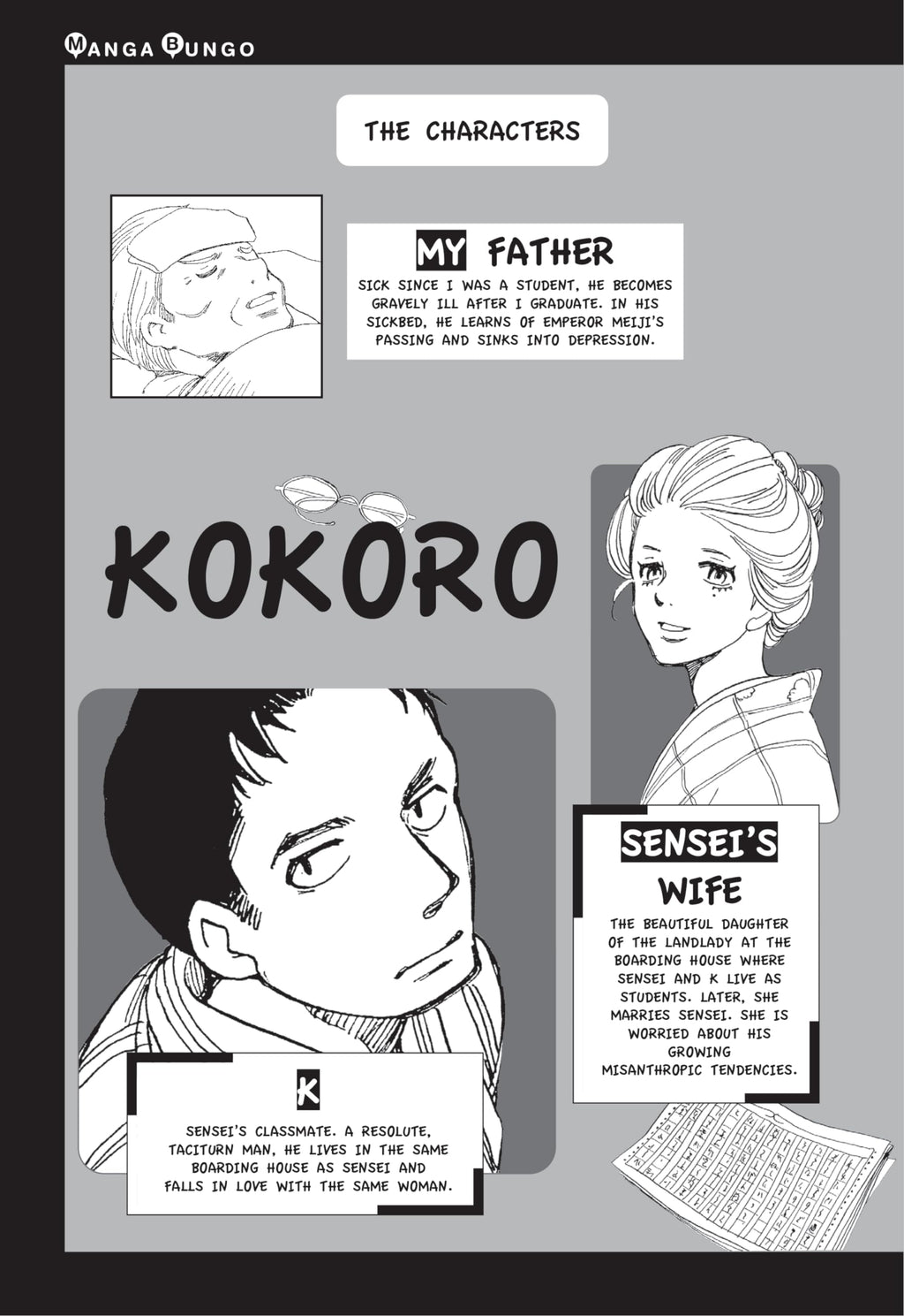 Soseki Natsume's Kokoro: The Manga Edition: The Heart of Things (Tuttle Japanese Classics in Manga)