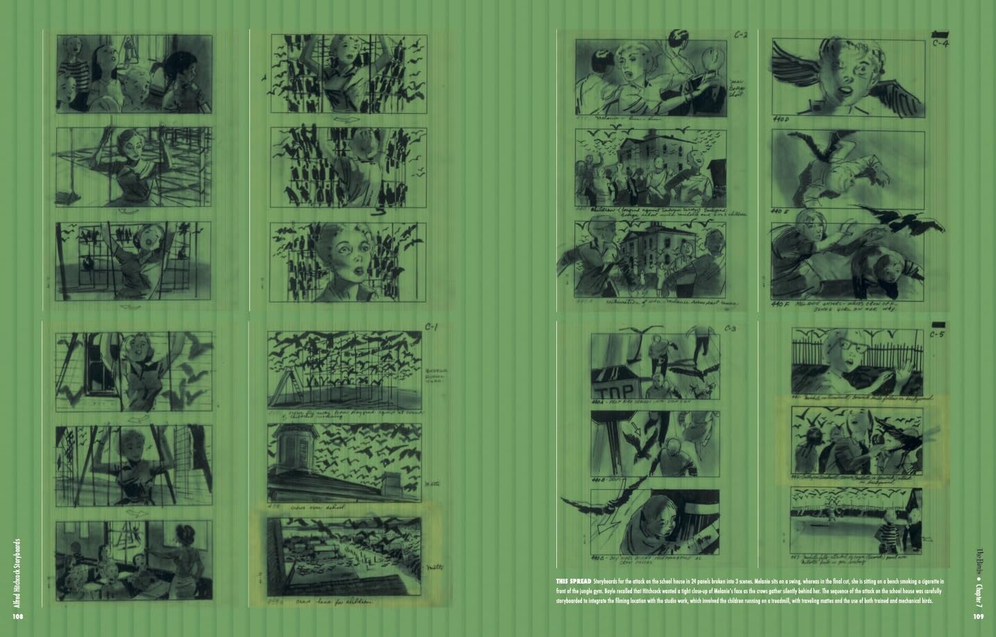 Alfred Hitchcock Storyboards