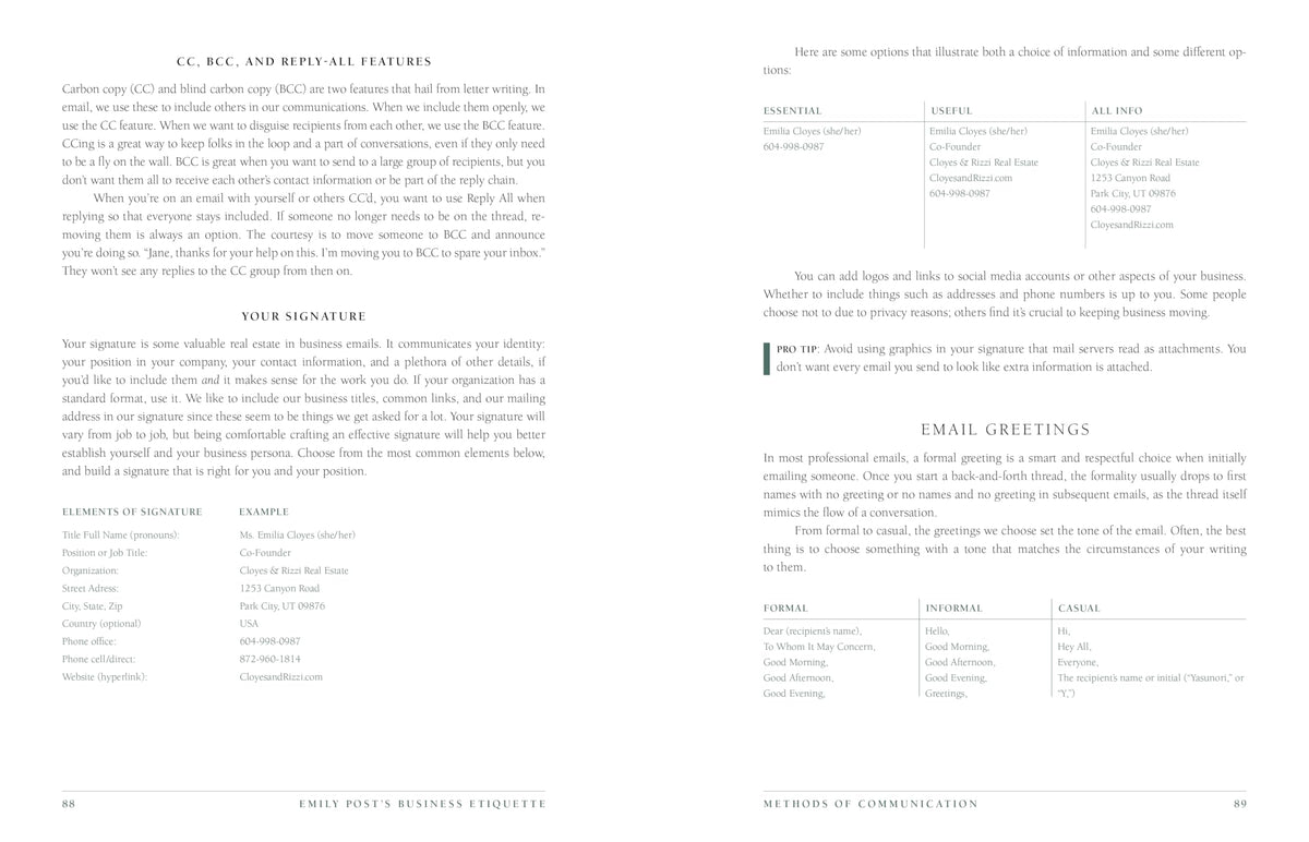 Emily Post's Business Etiquette
