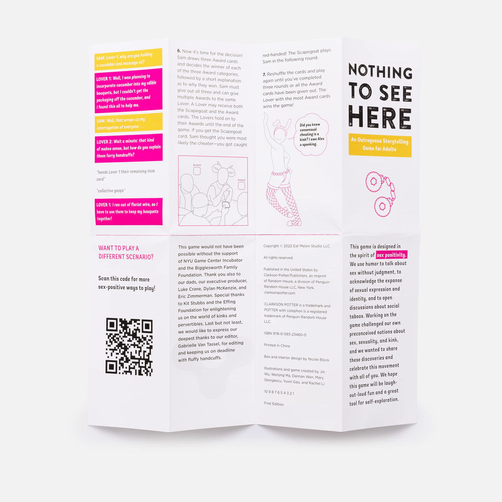 Nothing to See Here: An Outrageous Storytelling Game for Adults