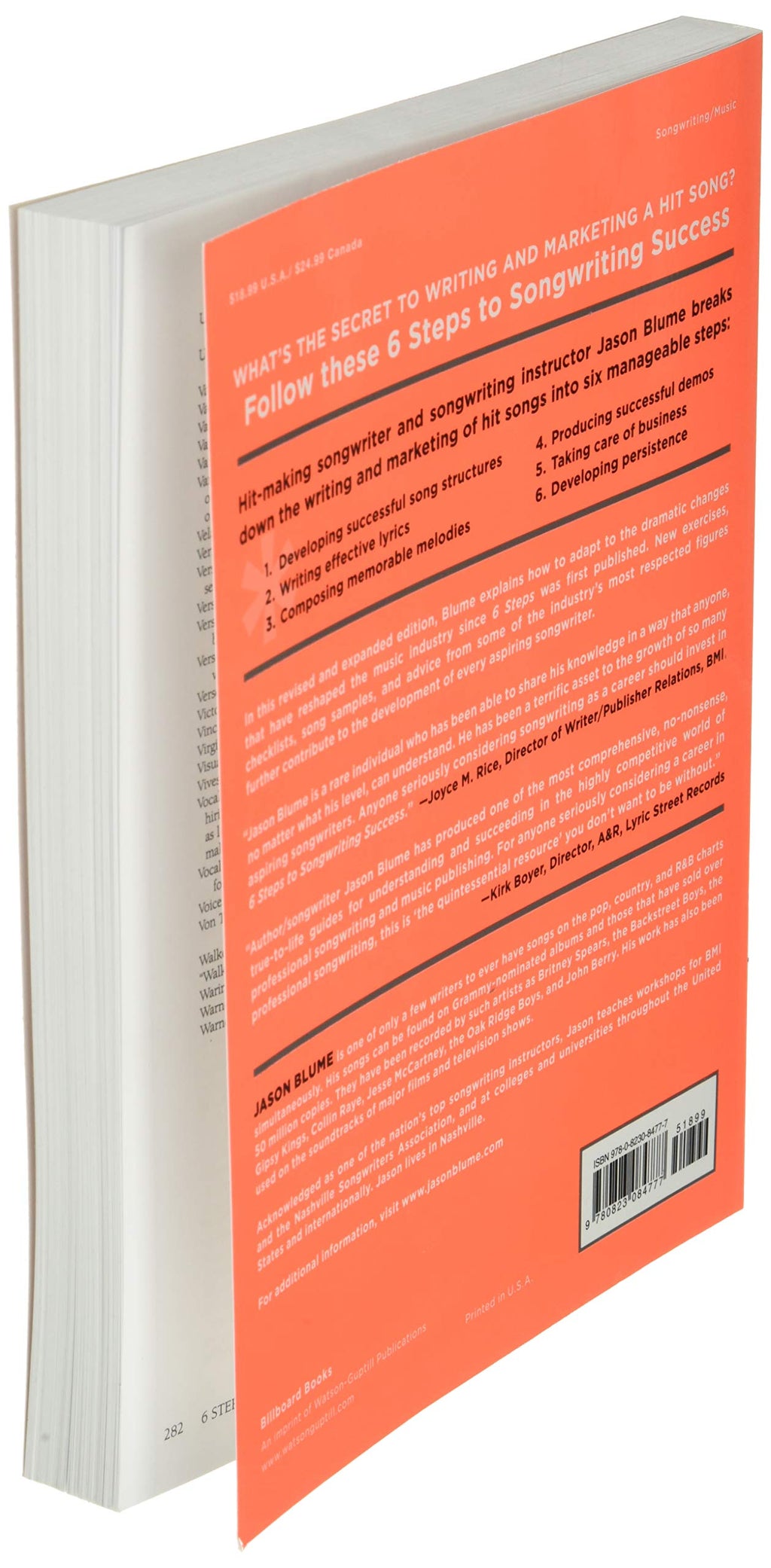 Six Steps to Songwriting Success, Revised Edition: The Comprehensive Guide to Writing and Marketing Hit Songs