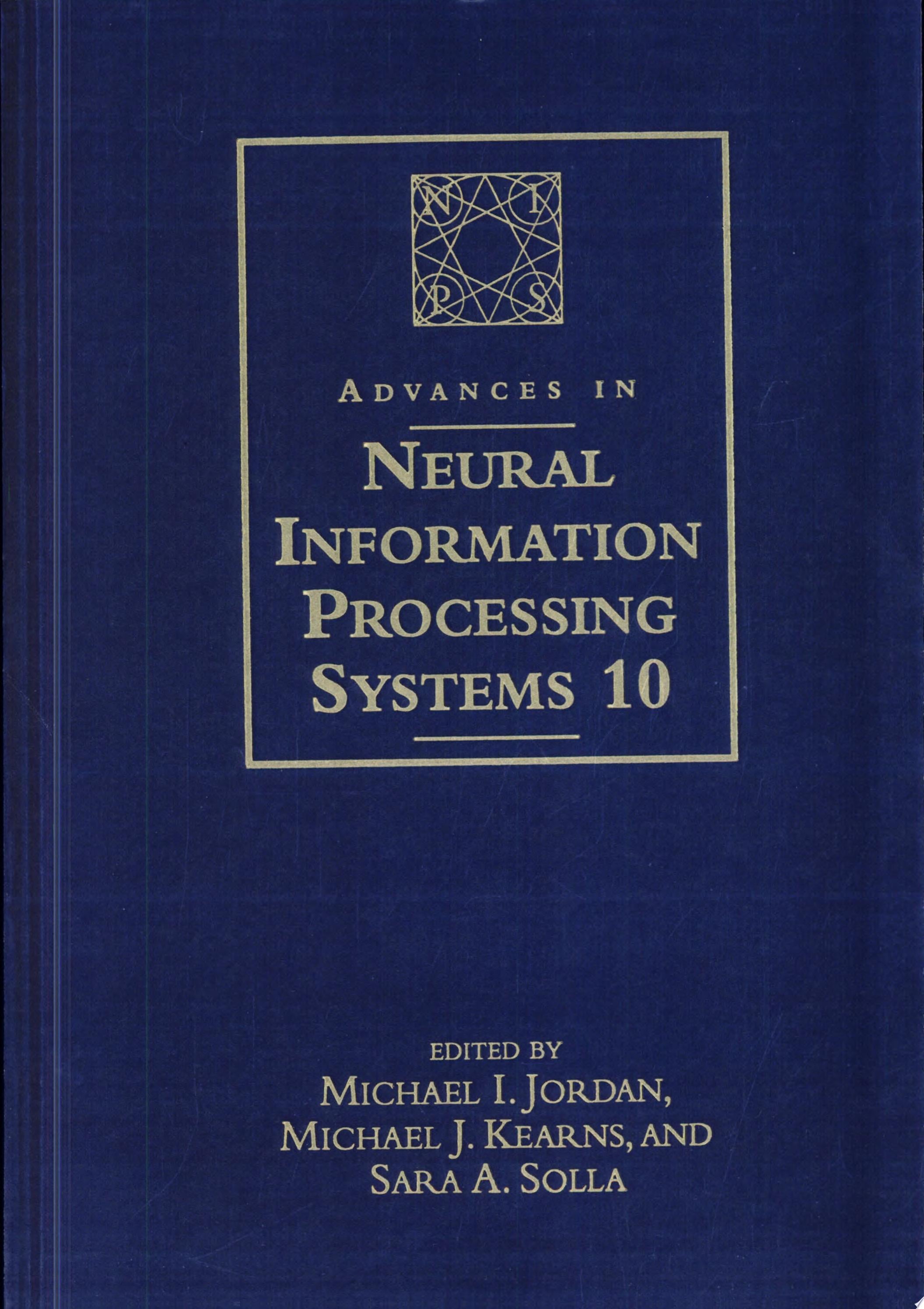 Advances in Neural Information Processing Systems 10