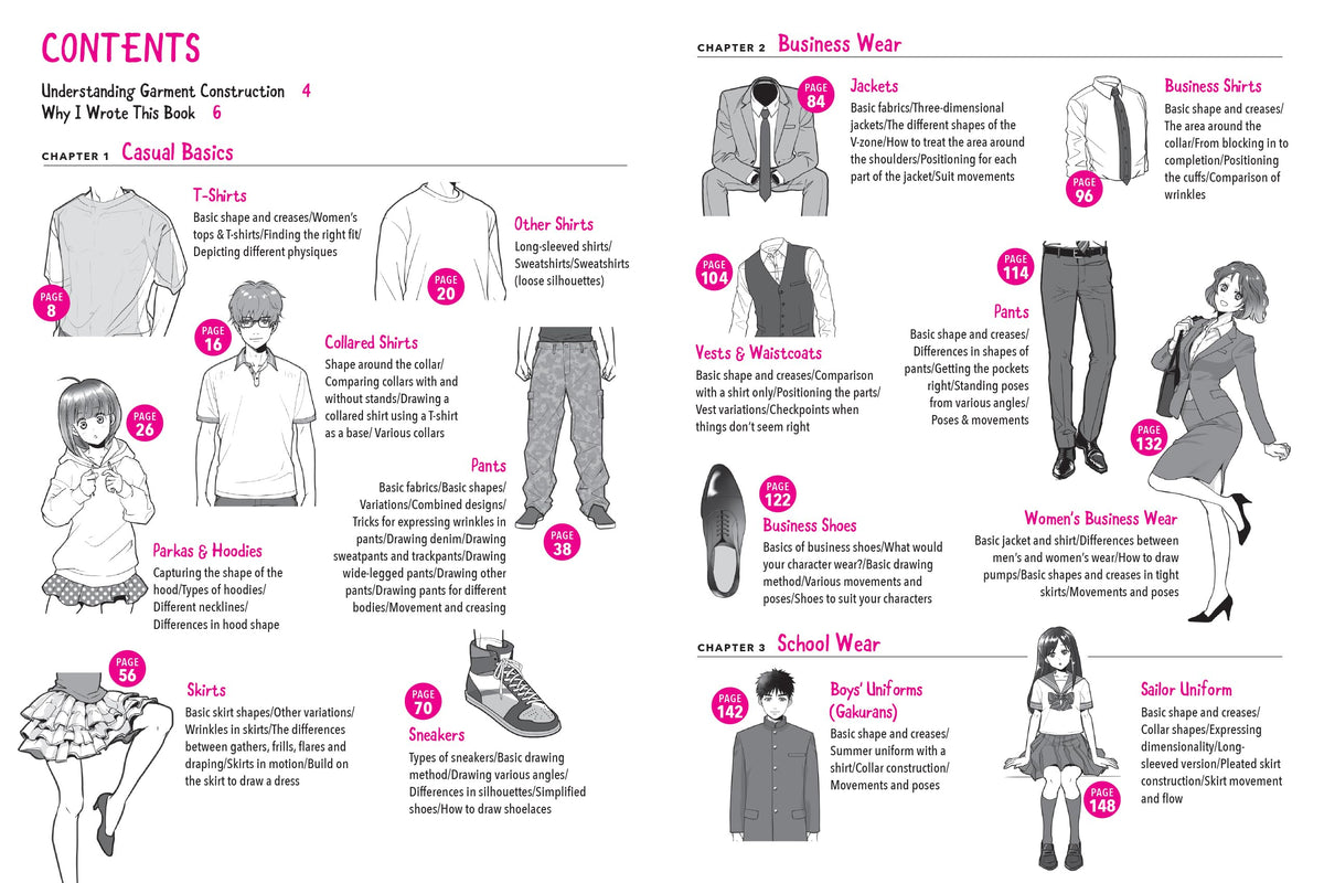 The Ultimate Guide to Manga Fashion: Learn to Draw Realistic Clothing--from Streetwear to High Fashion (with over 1000 illustrations)