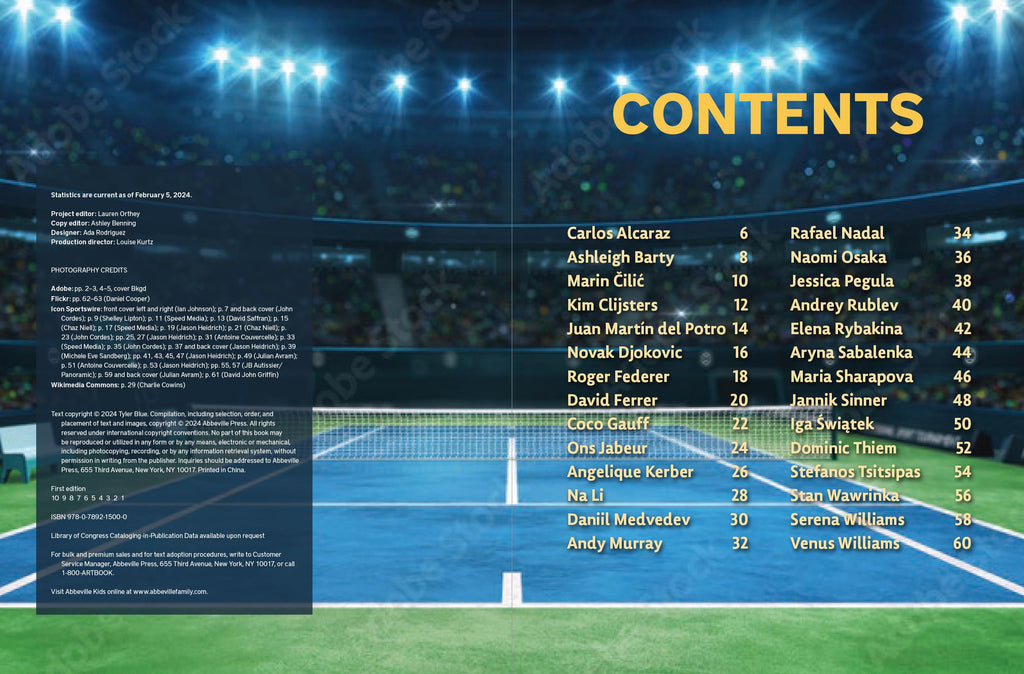 Stars of World Tennis (Abbeville Sports)