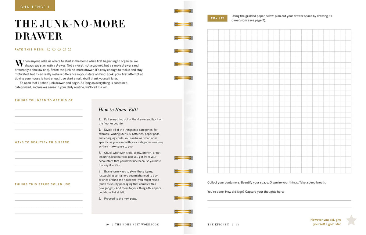 The Home Edit Workbook: Prompts, Activities, and Gold Stars to Help You Contain the Chaos