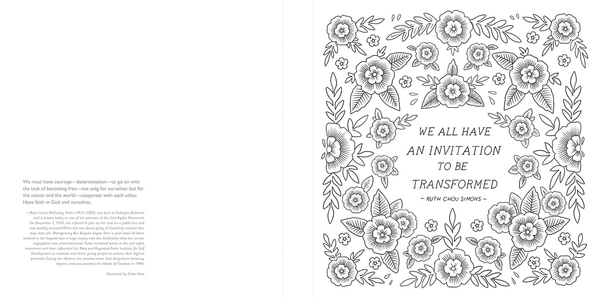 Courage, Dear Heart: A Coloring Book of Empowering Words from Inspirational Women