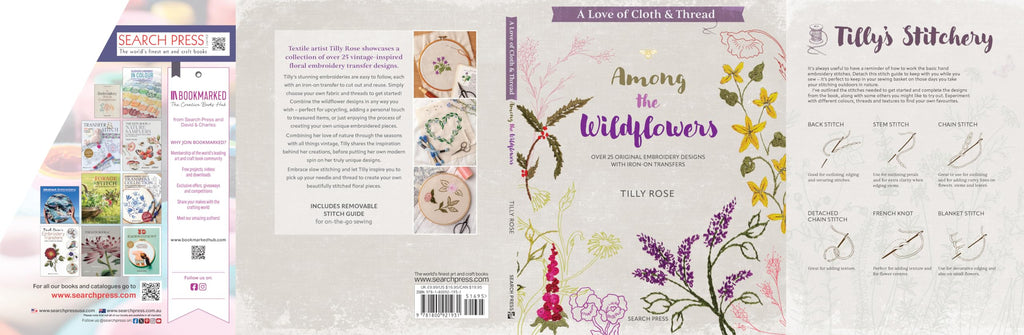 A Love of Cloth and Thread: Among the Wildflowers: Over 25 original embroidery designs with iron-on transfers