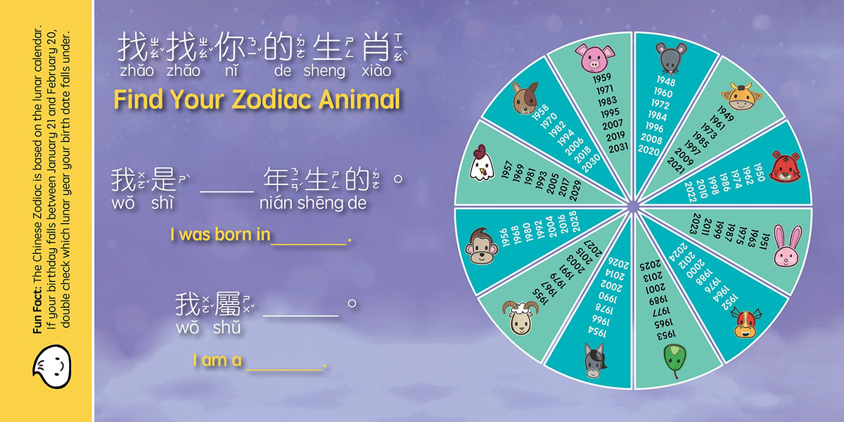 Lucky Lunar Animals - Traditional: A Bilingual Book in English and Mandarin with Traditional Characters, Zhuyin, and Pinyin (Bitty Bao)