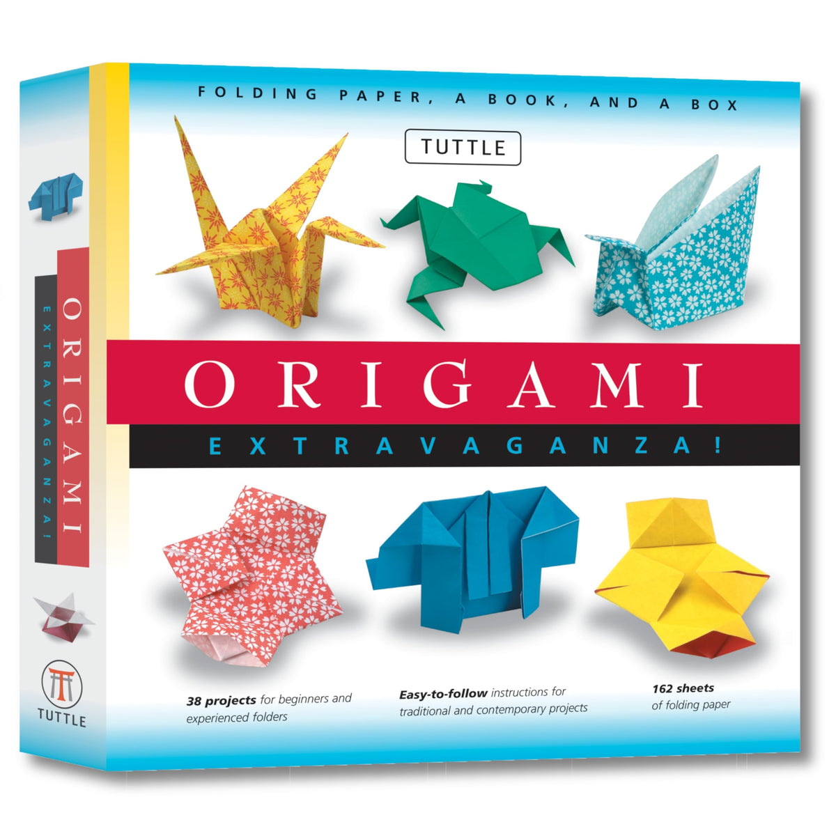 Origami Extravaganza! Folding Paper, a Book, and a Box: Origami Kit Includes Origami Book, 38 Fun Projects and 162 Origami Papers: Great for Both Kids and Adults