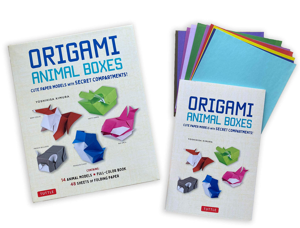 Origami Animal Boxes Kit: Cute Paper Models with Secret Compartments! (14 Animal Origami Models + 48 Folding Sheets)