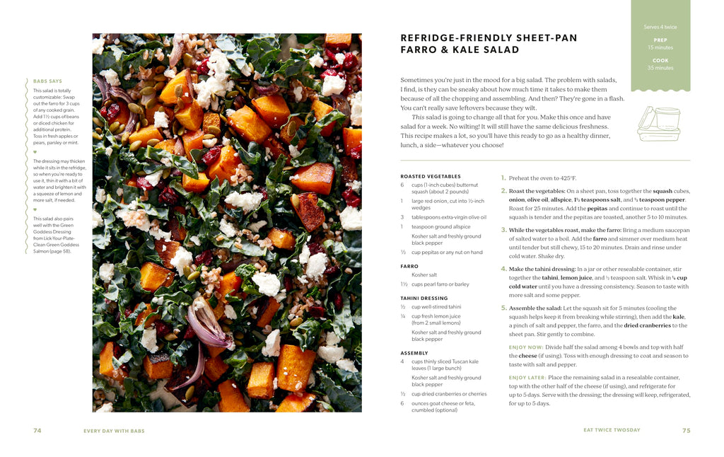 Every Day with Babs: 101 Family-Friendly Dinners for Every Day of the Week: A Cookbook