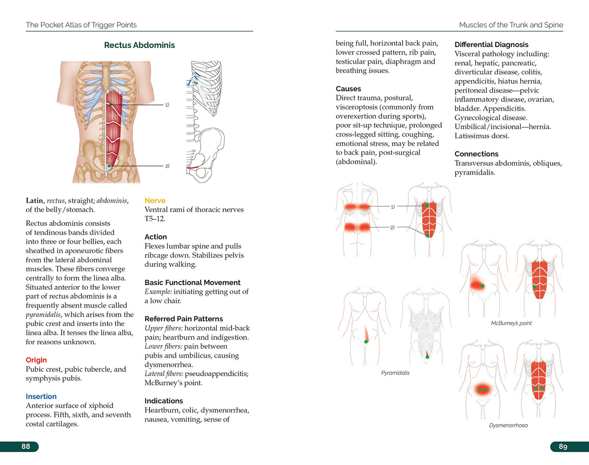 The Pocket Atlas of Trigger Points: A User-Friendly Guide to Muscle Anatomy, Pain Patterns, and the Myofascial Network for Students, Practitioners, and Patients
