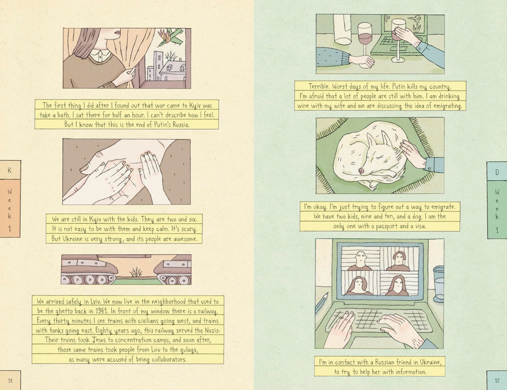 Diaries of War: Two Visual Accounts from Ukraine and Russia [A Graphic Novel History]
