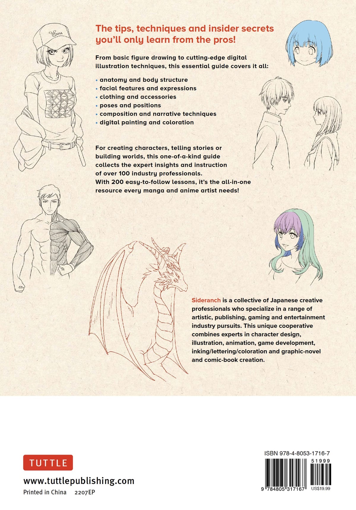 Learn to Draw Exciting Anime & Manga Characters: Lessons from 100 Professional Japanese Illustrators (with over 600 illustrations to improve your digital or by hand techniques)