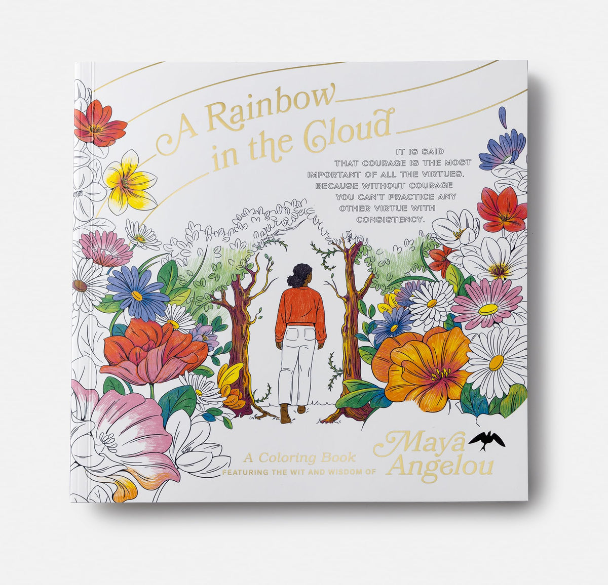 A Rainbow in the Cloud: A Coloring Book Featuring the Wit and Wisdom of Maya Angelou