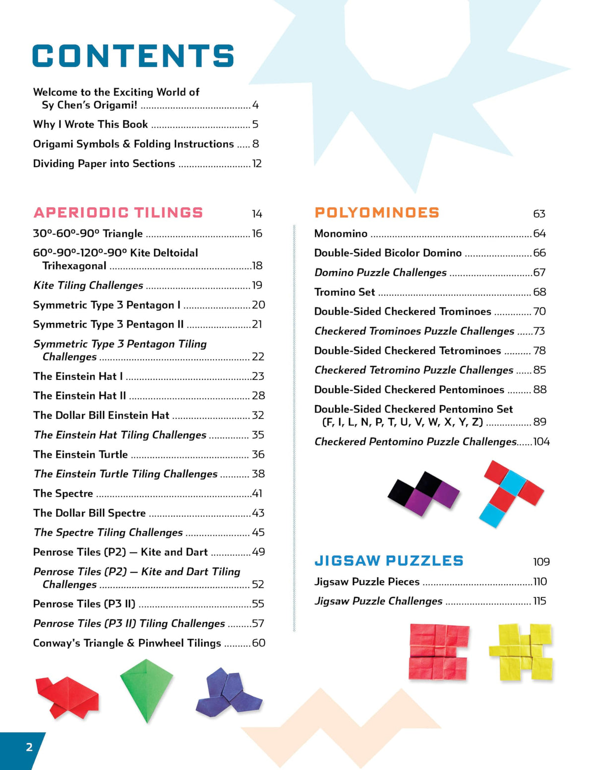 Einstein Origami Paper Puzzles & Games: 30 Paper Tangrams, Mosaics and Other Brain-teasers!