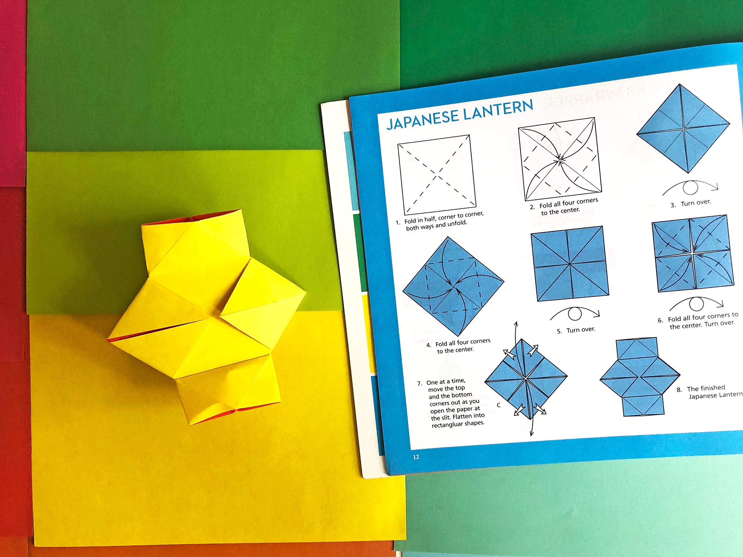 Origami Rainbow Paper Pack Book: 256 Double-Sided Folding Sheets (Includes Instructions for 8 Models)