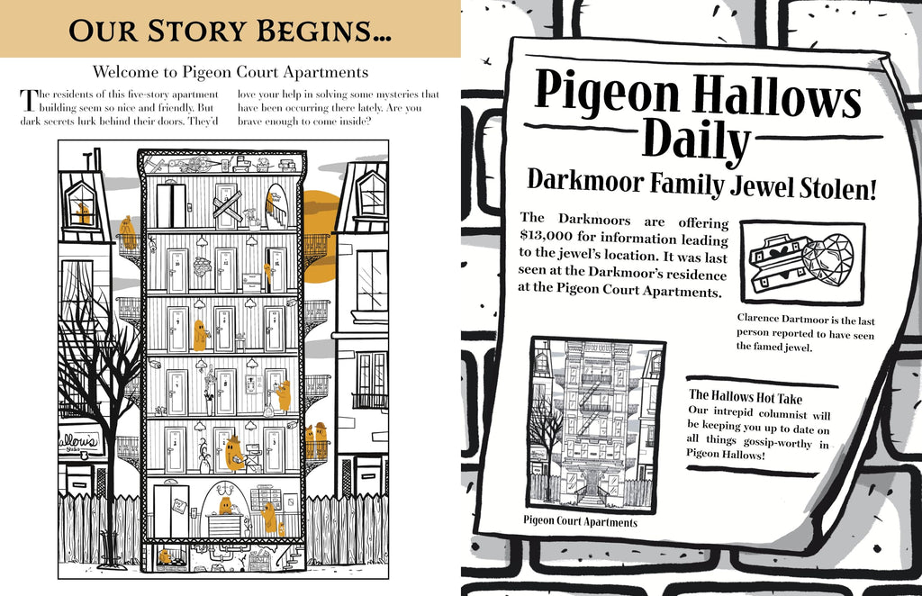 Color & Sleuth: Haunted City: A Spooky Coloring Mystery - Includes 40+ Coloring Pages, Clue Notebook Sheets, and Downloadable Coloring Poster